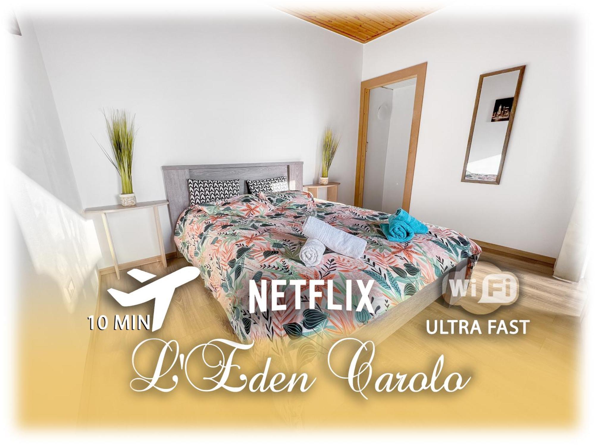 L'Eden Carolo - Netflix, Wi-Fi, 10Min Aeroport, Parking Gratuit Lejlighed Dampremy Eksteriør billede